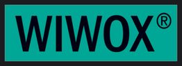 Auf türkisfarbenem Hintergrund steht der schwarze Schriftzug "WIWOX®".