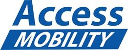 "Logo with text: Access Mobility in bold blue letters."