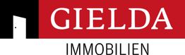 Logo von Gielda Immobilien in Rot und Schwarz mit stilisierter Tür.