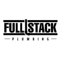 Logo with text "Full Stack Plumbing" and a pipe illustration between the words.