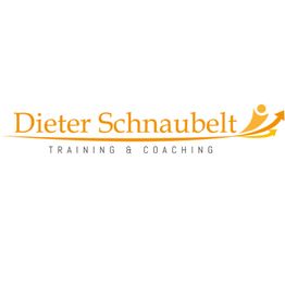 Logo von Dieter Schnaubelt Training & Coaching mit stilisierter Figur und Pfeil in orange.