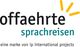 Logo mit Text: "offaehrte sprachreisen, eine Marke von ip international projects".