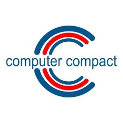 Logo mit blau-rotem "C" und dem Text "computer compact".