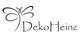 Schmetterlingslogo mit dem Schriftzug "DekoHeinz".