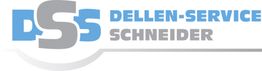 Logo mit Text "Dellen-Service Schneider", Abkürzung "DSS" in blauer und grauer Schrift.