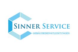 Logo von Sinner Service mit blauem C und dem Text "Gebäudedienstleistungen".