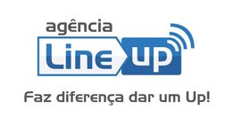 Logo da Agência Line Up com texto: "Faz diferença dar um Up!".