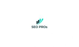 Logo mit einem aufsteigenden Pfeil und Balkendiagramm, darunter der Text "SEO PROs".