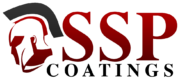 Logo with "SSP" text and a Spartan helmet design on the left.
