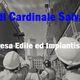 Operai edili al lavoro su un edificio, con testo "C.S di Cardinale Salvatore, Impresa Edile".