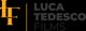 Logo di Luca Tedesco Films con iniziali LTF in arancione su sfondo nero.