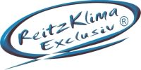 Logo: Schriftzug "ReitzKlima Exclusiv" in blauem Oval.