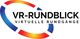 Logo mit Aufschrift "VR-Rundblick Virtuelle Rundgänge" und buntem Kreis.