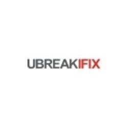 UBREAKIFIX logo with black and red text on a white background.
