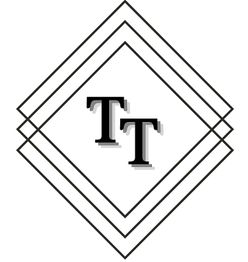 TT-Logo in einem vierfach überlappenden quadratischen Rahmendesign.