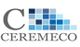 Logo de CEREMECO con cuadrícula de cuadros azules al lado de la letra "C".