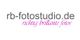 Logo von rb-fotostudio.de mit dem Slogan "richtig brillante fotos" in rosa Schrift.