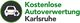 Auto-Recycling-Logo mit Text: Kostenlose Autoverwertung Karlsruhe, Auto- und Recycling-Symbol.