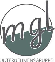 Kreislogo mit "mgl" in Schreibschrift und dem Text "Unternehmensgruppe" darunter.