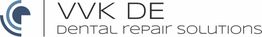 Logo von VVK DE mit dem Slogan "Dental Repair Solutions" und einem blauen Symbol links.