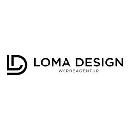 Logo von Loma Design mit Schriftzug "Werbeagentur" darunter.