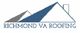 Logo of Richmond VA Roofing with abstract roof design.