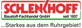 "Logo von Schlenkhoff Baustoff-Fachhandel GmbH, seit 1837. Slogan: Starkes aus dem Ruhrgebiet."