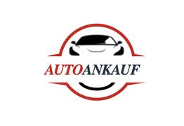 Logo mit Schriftzug "Autoankauf" und stilisiertem Autodesign in Rot und Schwarz.