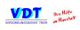 Logo des Versorgungsdienst Trier, Text: "VDT, Ihre Hilfe im Haushalt".
