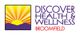 Logo with sun over mountains, text: Discover Health & Wellness, Broomfield.
