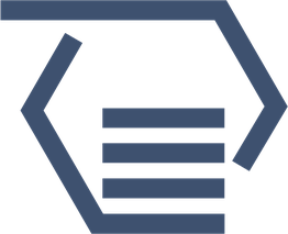 Symbol: Graues Fünfeck mit horizontalen Linien, ähnelt einer abstrahierten Handhaltung.