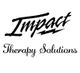 Logo of "Impact Therapy Solutions," with stylized text and a zigzag underline.
