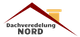 Logo "Dachveredelung Nord" mit rotem Dach und gelbem Schornstein.