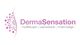 Logo van DermaSensation met tekst: Huidtherapie, Laserontharen, Endermologie in paarse letters.