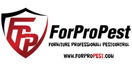 Logo ForProPest con scritta "Forniture Professionali Pestcontrol" e sito web www.forpropest.com.