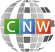 Logo mit den Buchstaben C, N, W in bunten Quadraten vor einem grauen, stilisierten Globus.