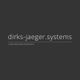Logo mit Text "dirks-jaeger.systems" und "customized solutions" auf dunklem Hintergrund.