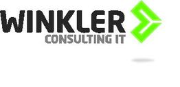 Logo mit Text "Winkler Consulting IT" und grünem Pfeil rechts.