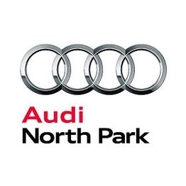 Audi North Park logo with four interlocking silver rings.
