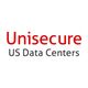 Logo with text: "Unisecure US Data Centers" in red and black.