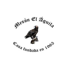 Logotipo con un águila y texto "Mesón El Águila, Casa fundada en 1965".