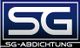 Logo mit großen weißen Buchstaben "SG" auf blauem Hintergrund, Text "SG-ABDICHTUNG" darunter.