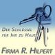 Vier Schlüssel, Text: "Der Schlüssel für Ihr Zuhause. Firma R. Hilpert".