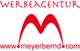 Logo der Werbeagentur mit rotem "M". Text: "WERBEAGENTUR" und "www.meyerbernd.com".