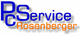 PC Service Rosenberger-Logo in blau und orange.
