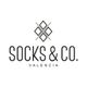 Logotipo de Socks & Co. Valencia con diseño geométrico en la parte superior.