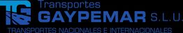 Logotipo de Transportes Gaypemar S.L.U., transportes nacionales e internacionales.