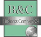 Logo von "B&C Business Company24" mit Weltkugel auf grünem Hintergrund.