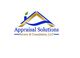 Appraisal Solutions logo: roof design with a chimney and leaf, text below.