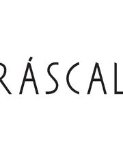 Texto "RÁSCAL" em fonte estilizada preta sobre fundo branco.